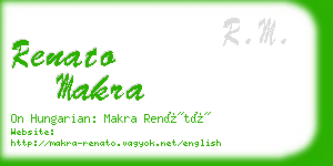 renato makra business card